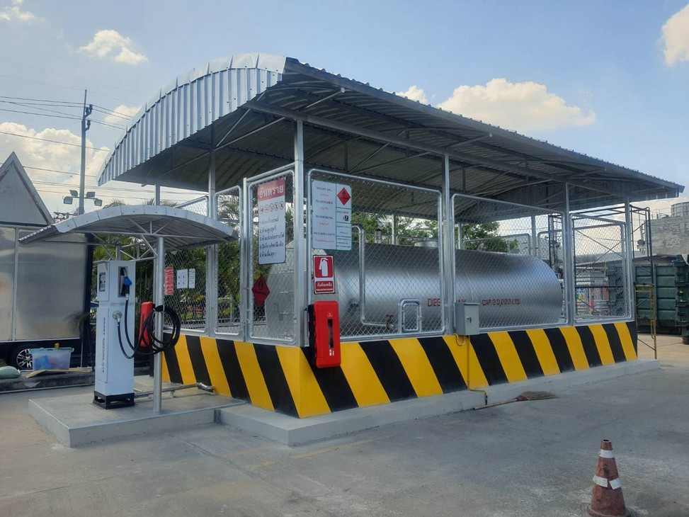 รับสร้างปั๊มน้ำมันราคาถูก